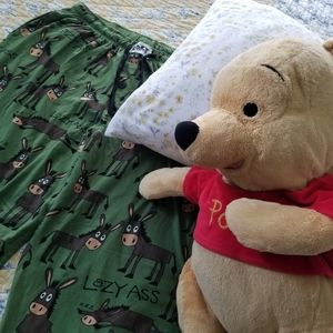 Comical & Comfy Lazy One Lazy Ass PJ Bottoms Sz XL